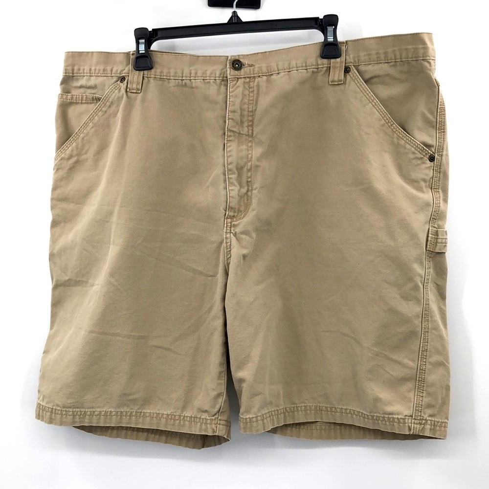 Falls Creek Tan Khaki Colored Jean Carpenter Cargo Shorts Size 44